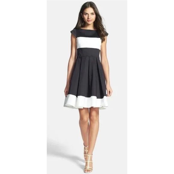 kate spade Dresses & Skirts - Kate Spade New York Adette black white cocktail dress fit and flare 8